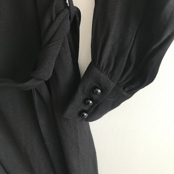 Minimum Long Sleeve boat collar button detail dress Euro 36/Small NWT - Picture 7 of 16